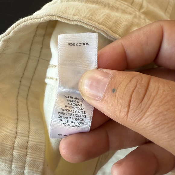 Unsubscribed Pleated Belted High Rise Shorts Cream Cotton Size 8 - Picture 6 of 11